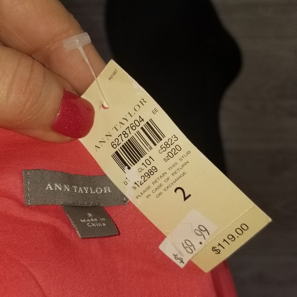 NWT ANN TAYLOR Strapless Floral Dress A0004.5 - Picture 7 of 8